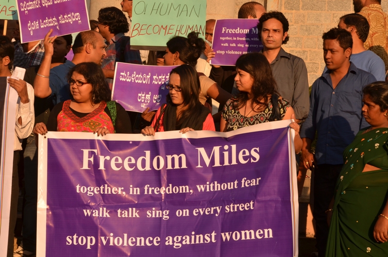 Bangalore protests following Delhi gang-rape (photo - Jim Ankan Deka)