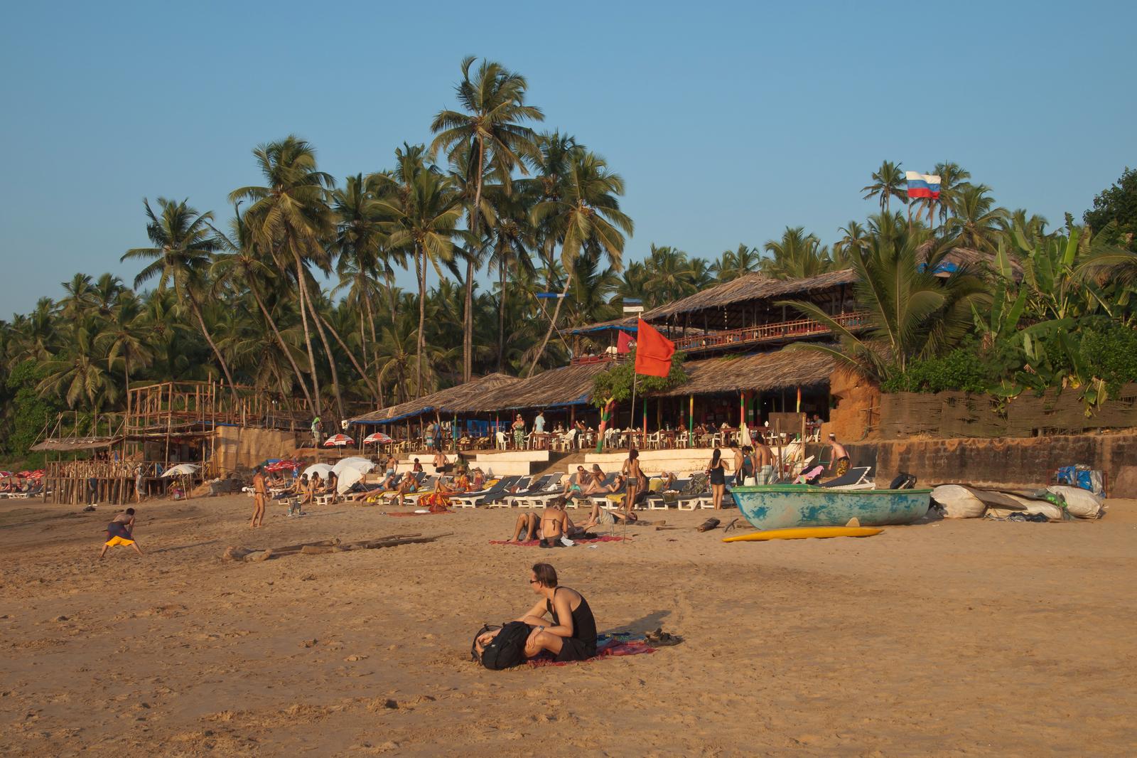 Anjuna Beach, Goa, India, Legendary Curlies beach shack