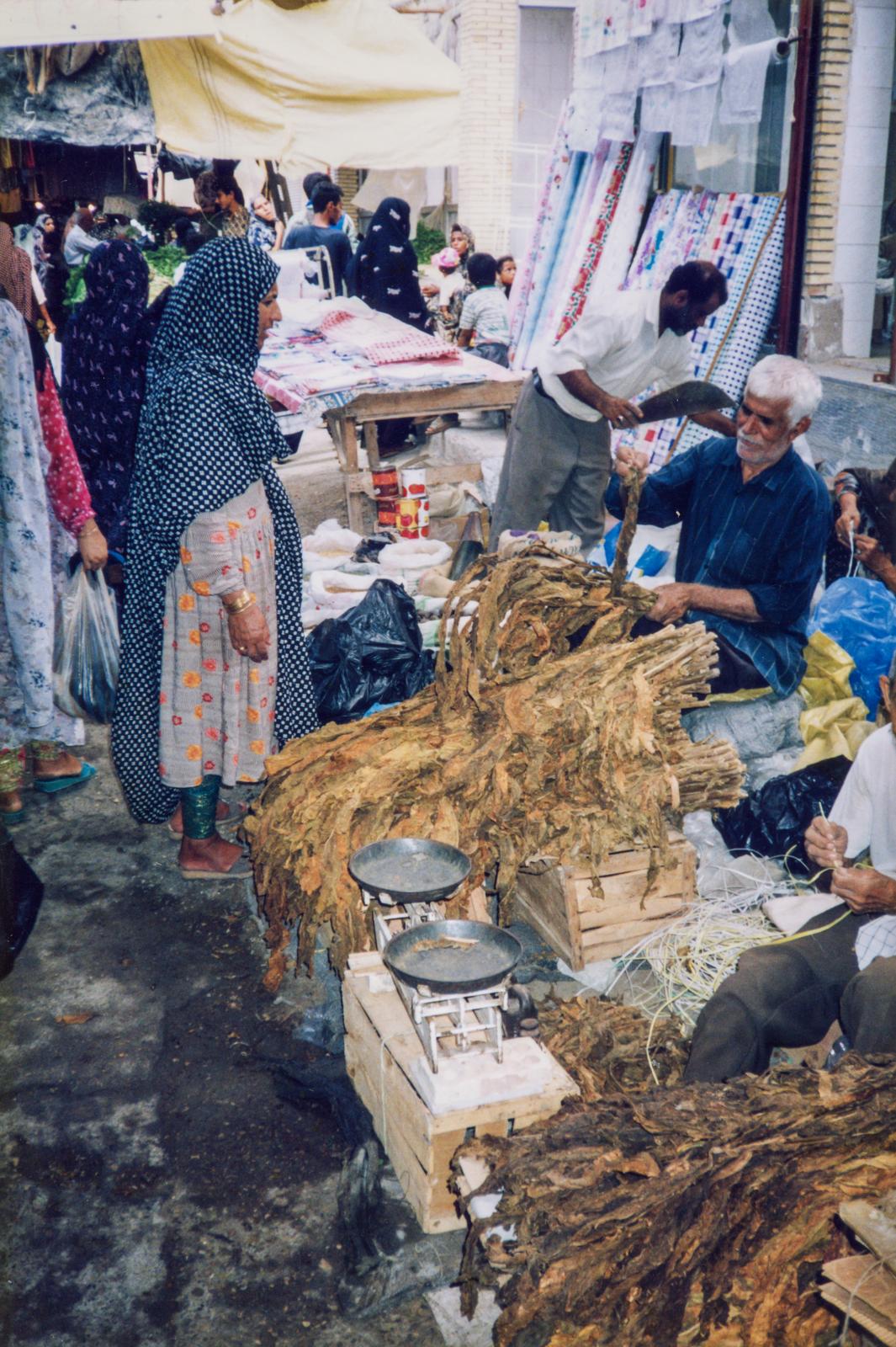 Bandar Abbas, tobacco seller, 1999 in Iran VB