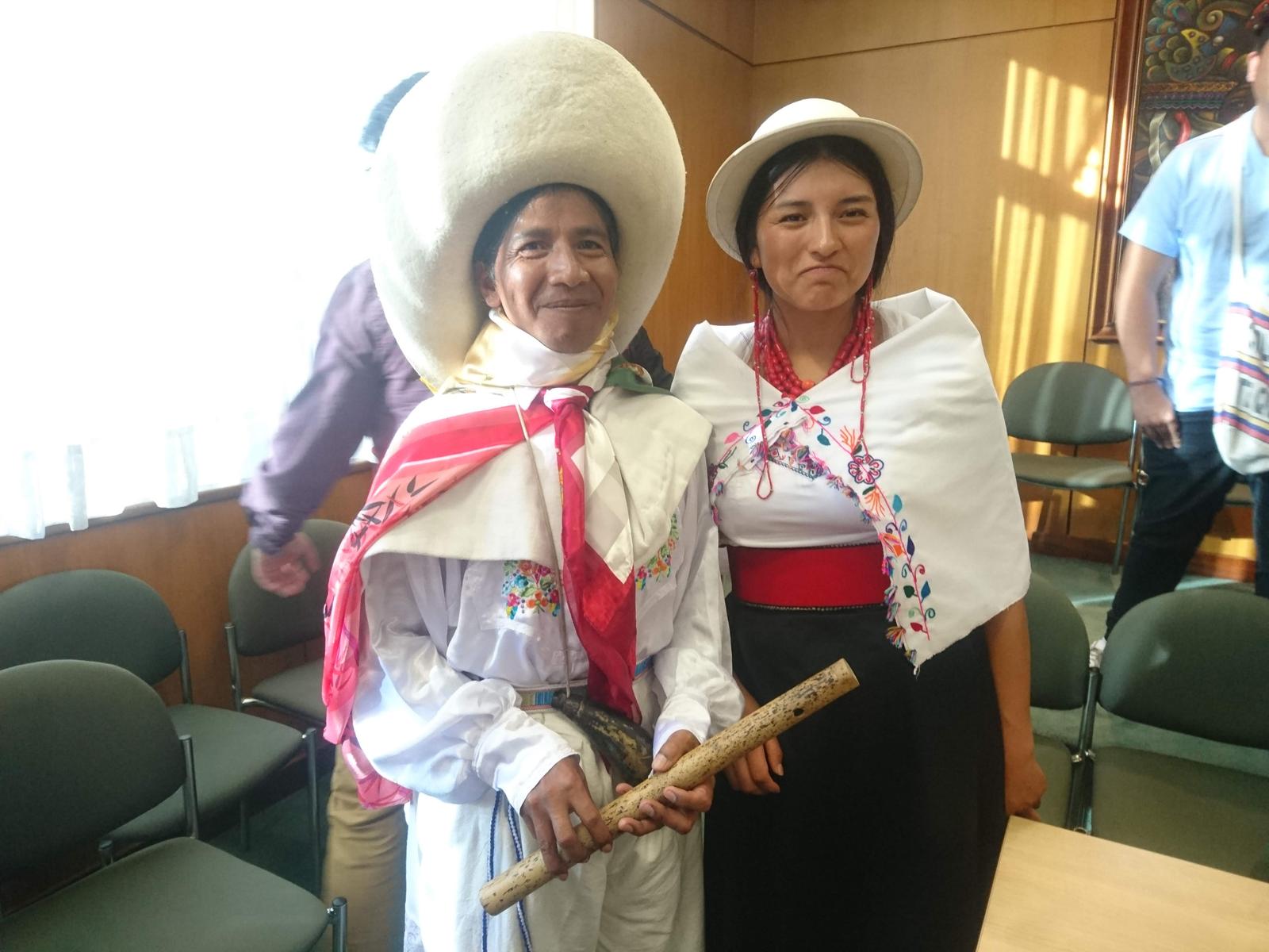 Indigenous couple of Ecuador